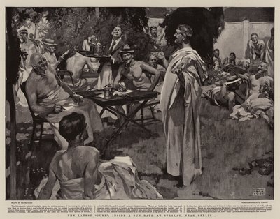 The Latest Cure, inside a Sun Bath at Stralau, near Berlin by Frank Craig